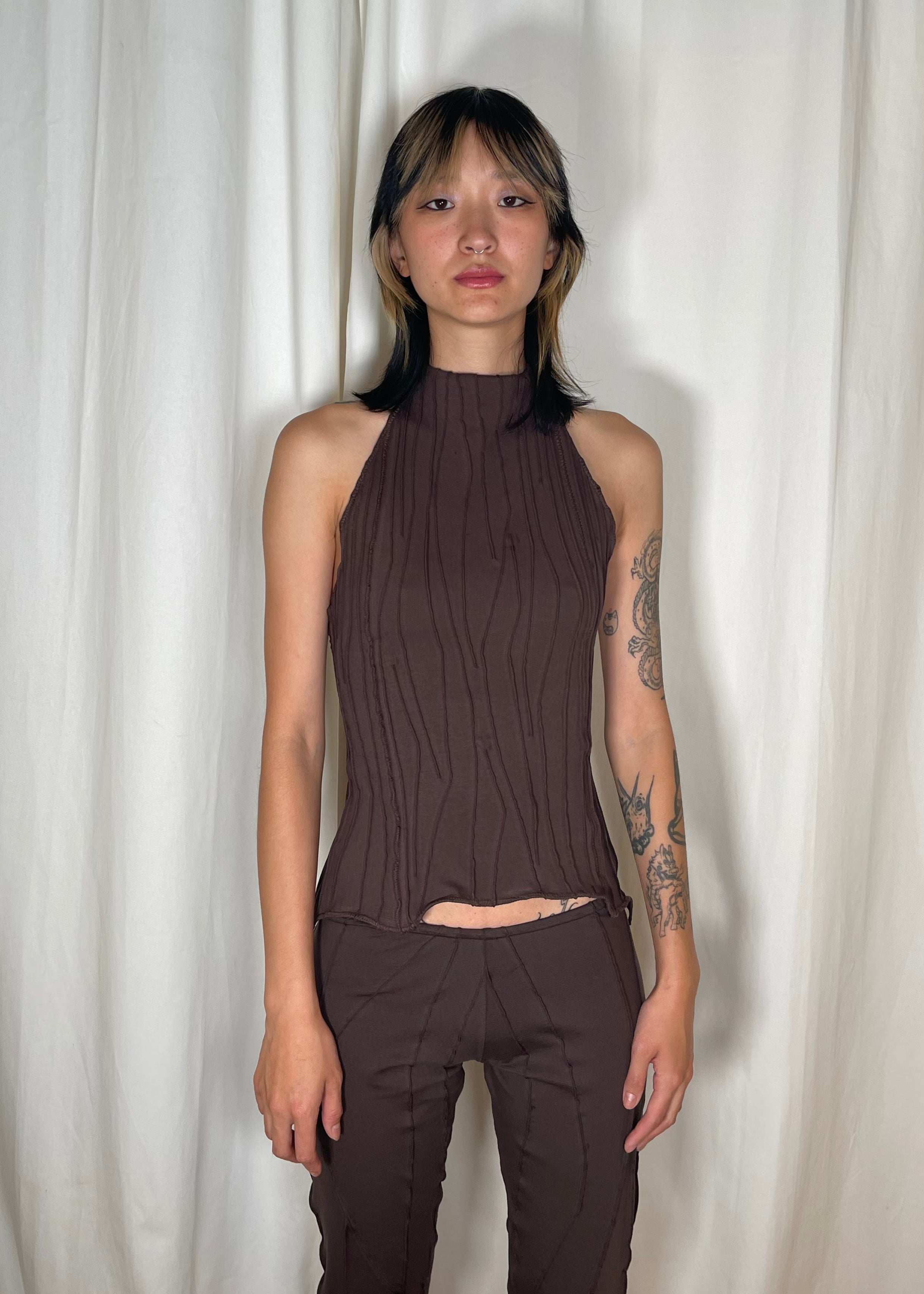 Mariola Homoncik Halter Top Chocolate