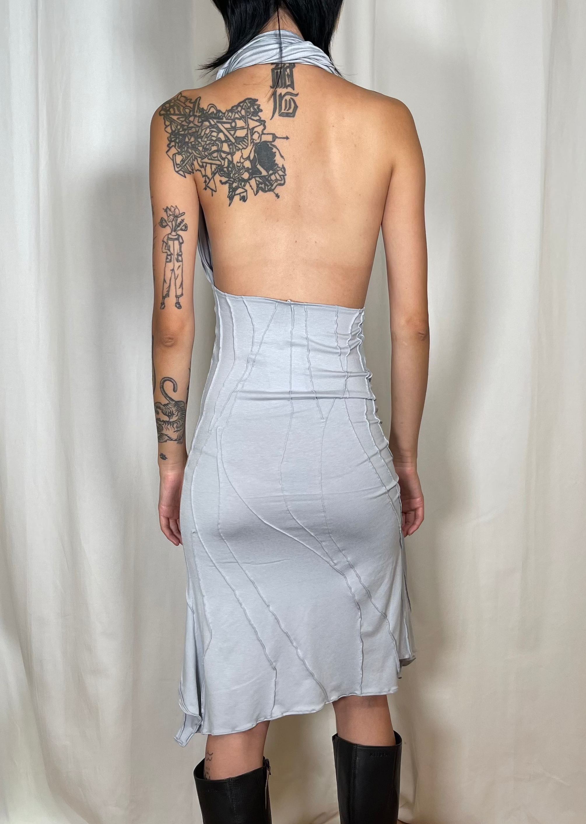 Mariola Homoncik Hullu Dress Light Grey