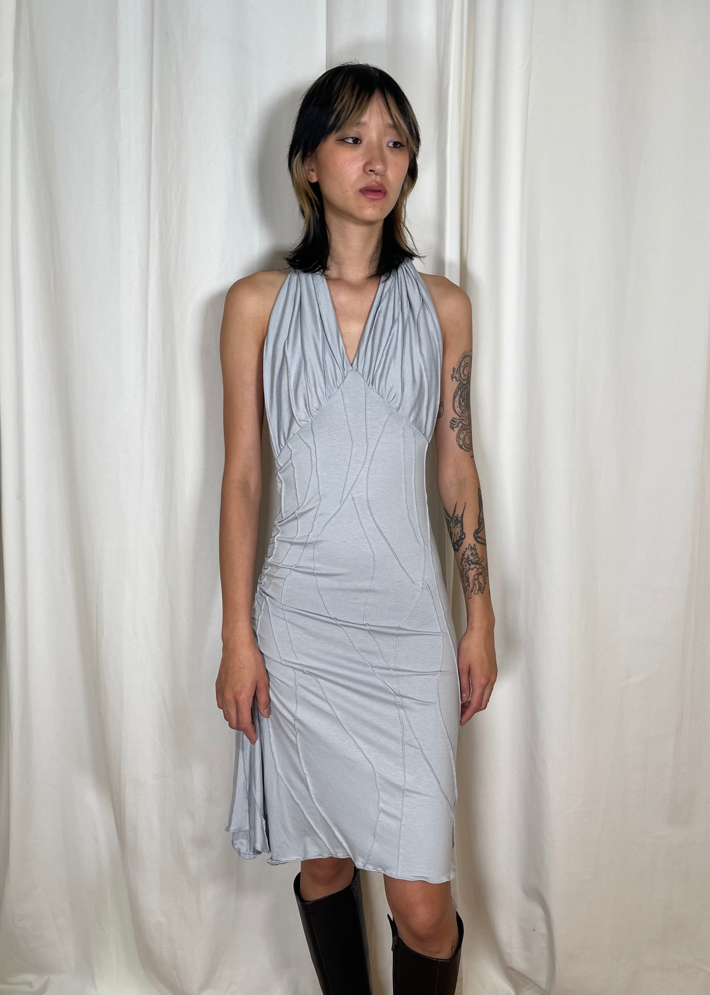 Mariola Homoncik Hullu Dress Light Grey