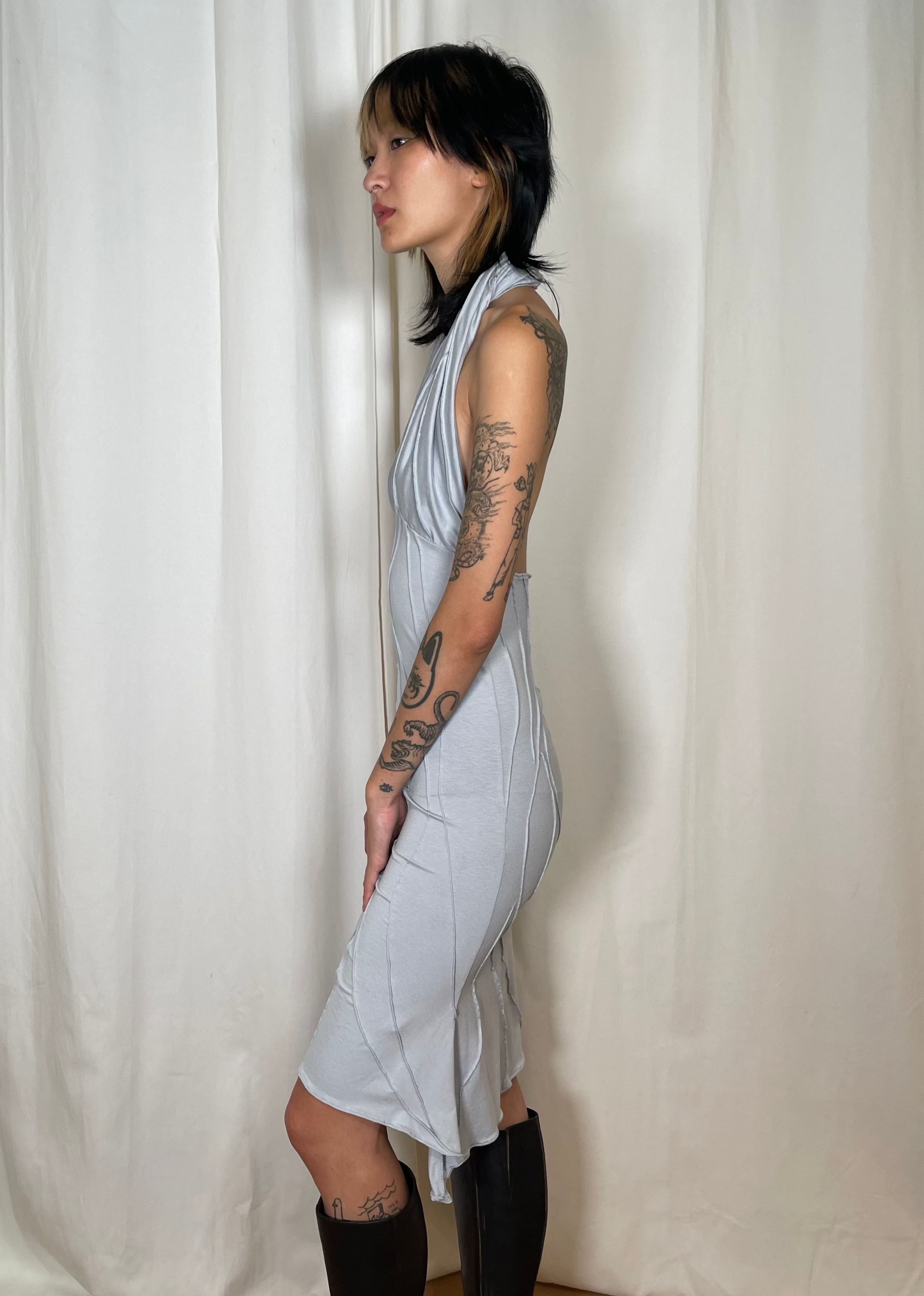 Mariola Homoncik Hullu Dress Light Grey