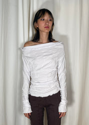 Mariola Homoncik Ruched Top White