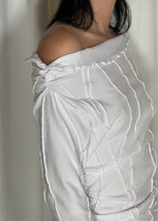 Mariola Homoncik Ruched Top White