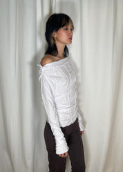 Mariola Homoncik Ruched Top White