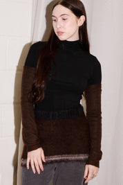 Corinna Mohair Belt Skirt | Brown