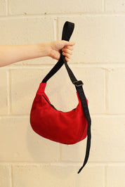 Small Nylon Crescent Bag | Candy Apple