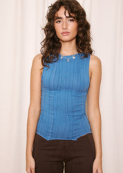 NORAH_Barbele Tank Blue