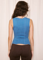 NORAH_Barbele Tank Blue
