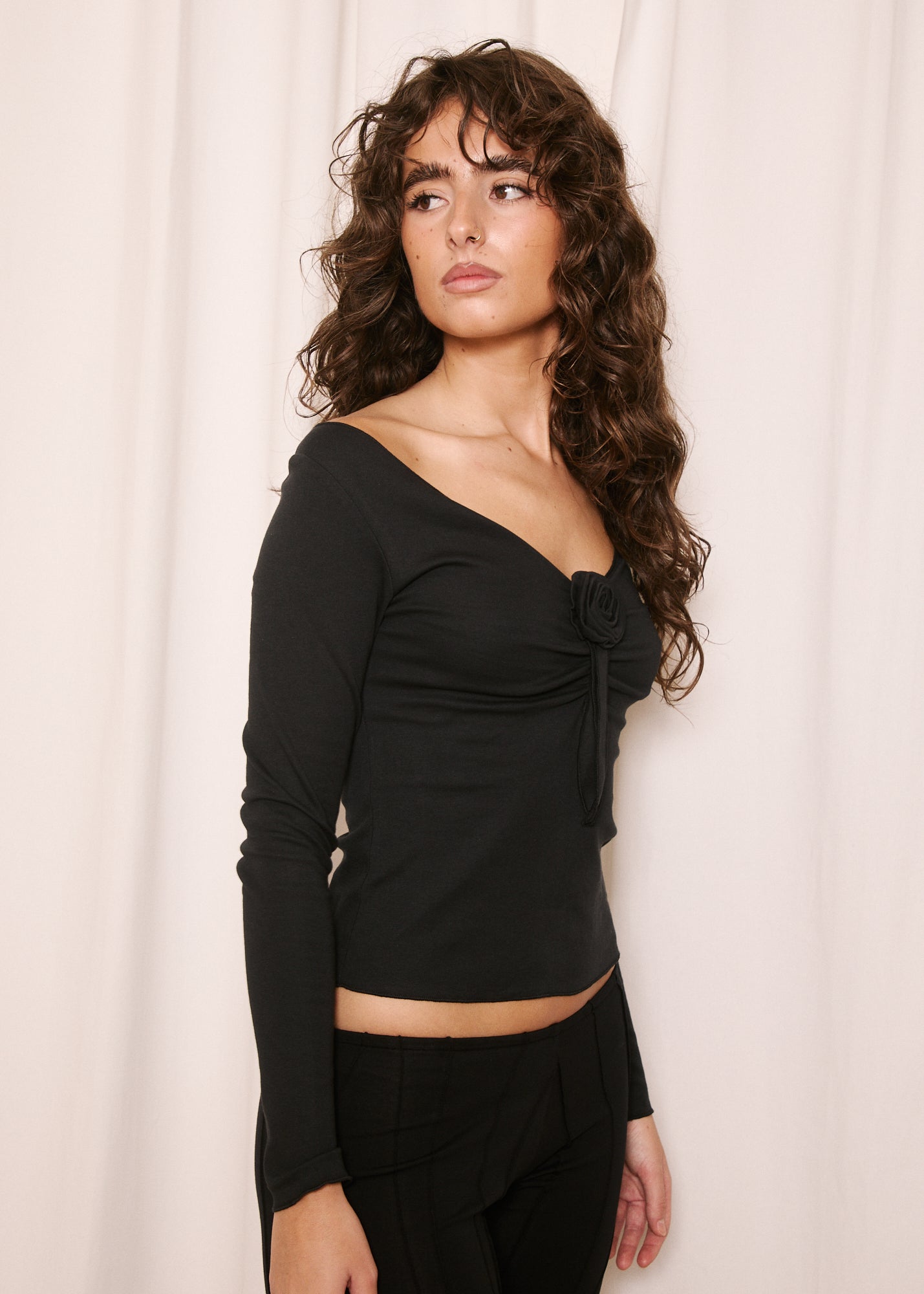 NORAH_Gretchen Top Black
