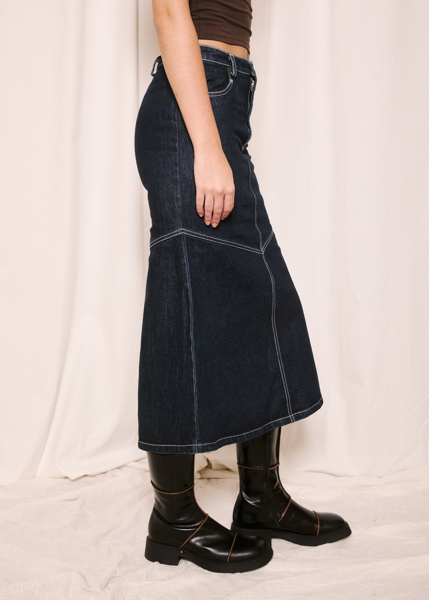NORAH_Indigo Ranch Skirt