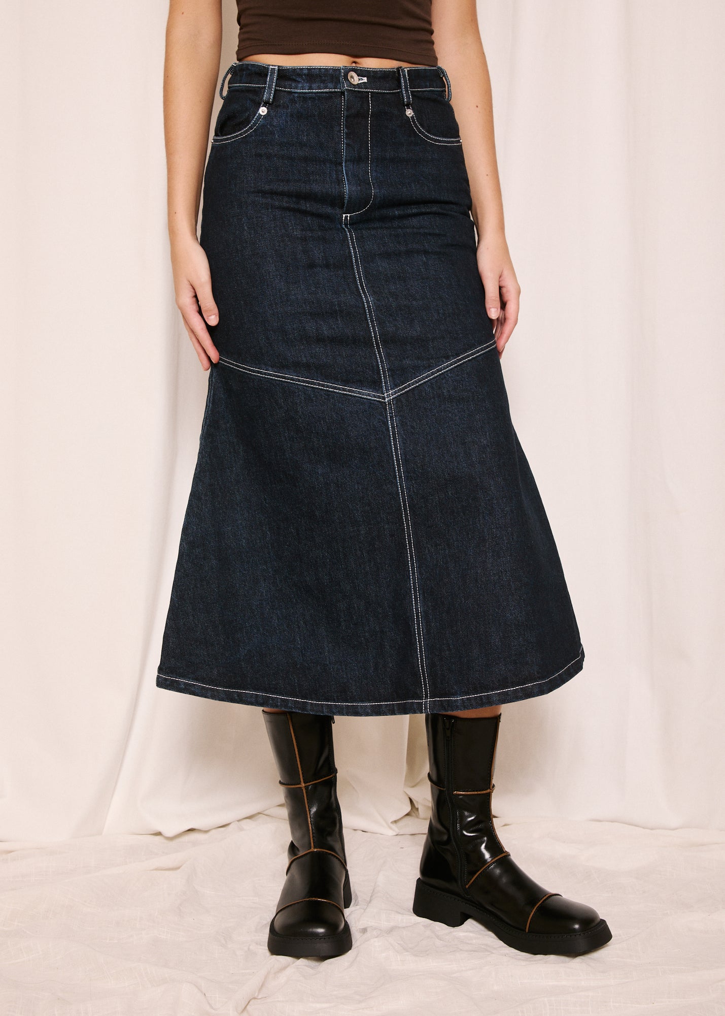 NORAH_Indigo Ranch Skirt