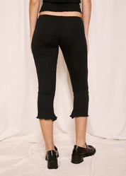 NORAH_Mid Calf Flare Pants Black