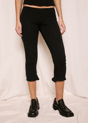 NORAH_Mid Calf Flare Pants Black