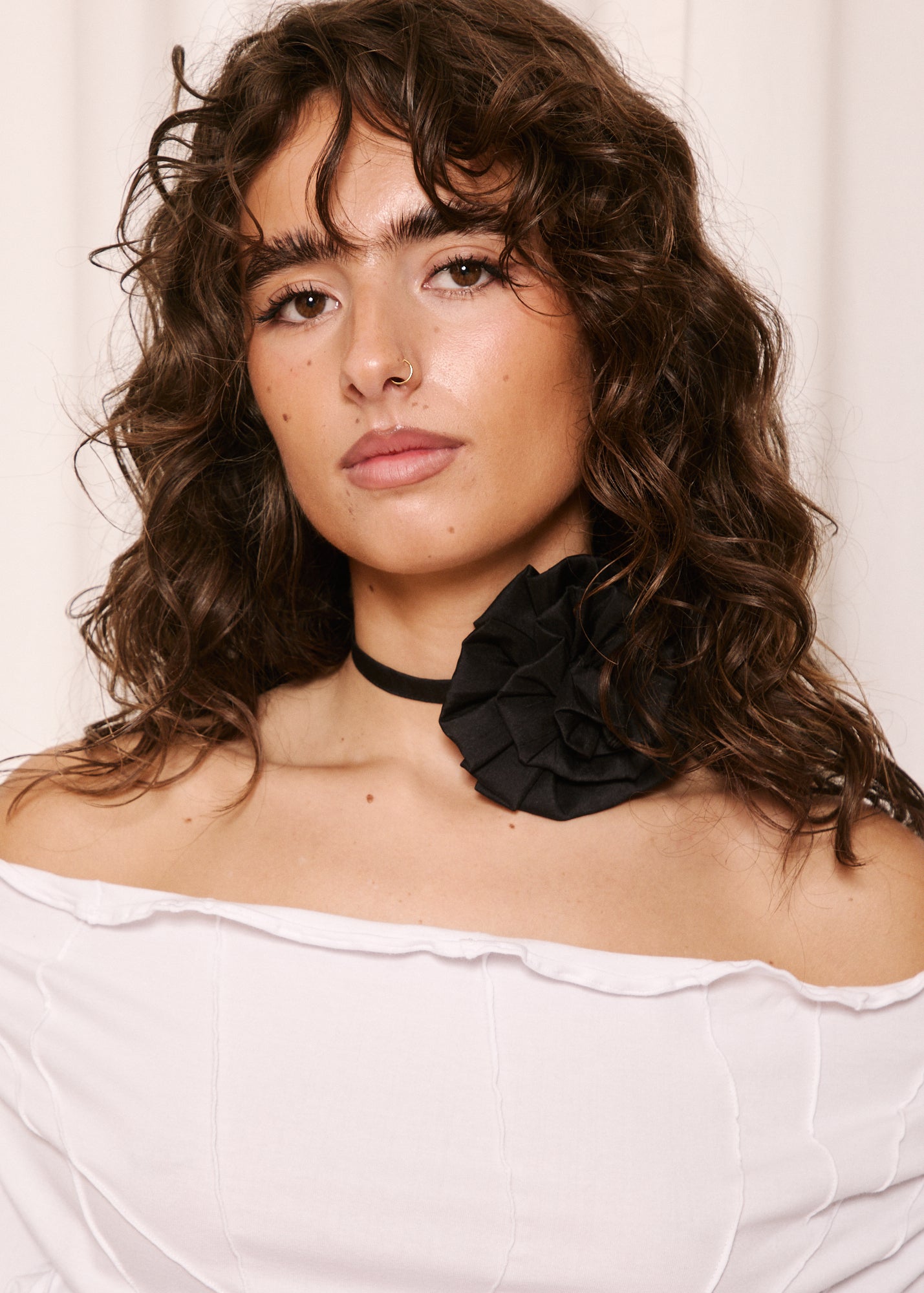 NORAH_Rosette Tie Black