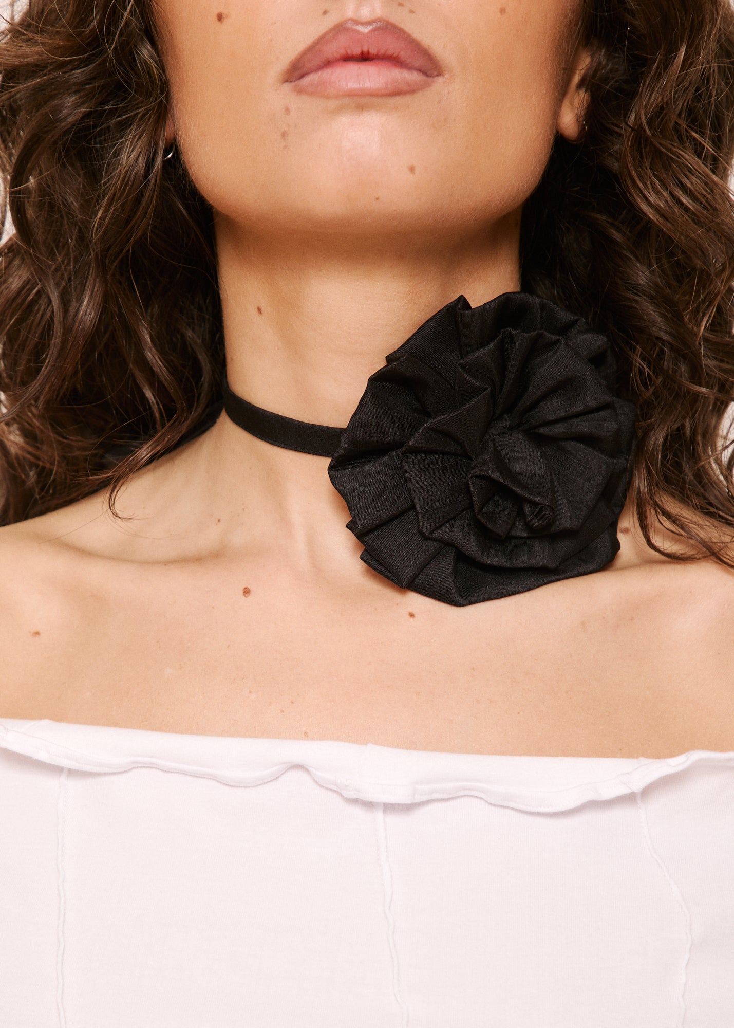 NORAH_Rosette Tie Black