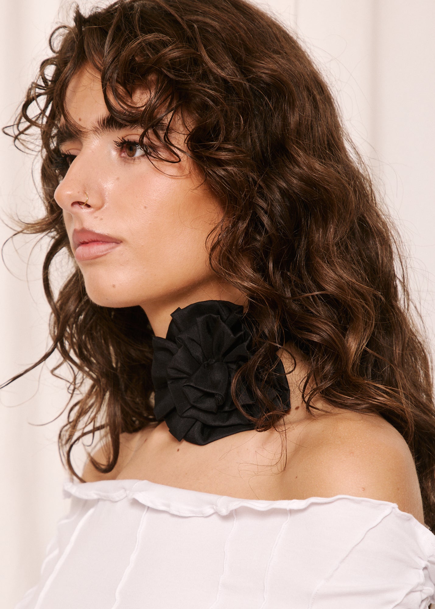 NORAH_Rosette Tie Black