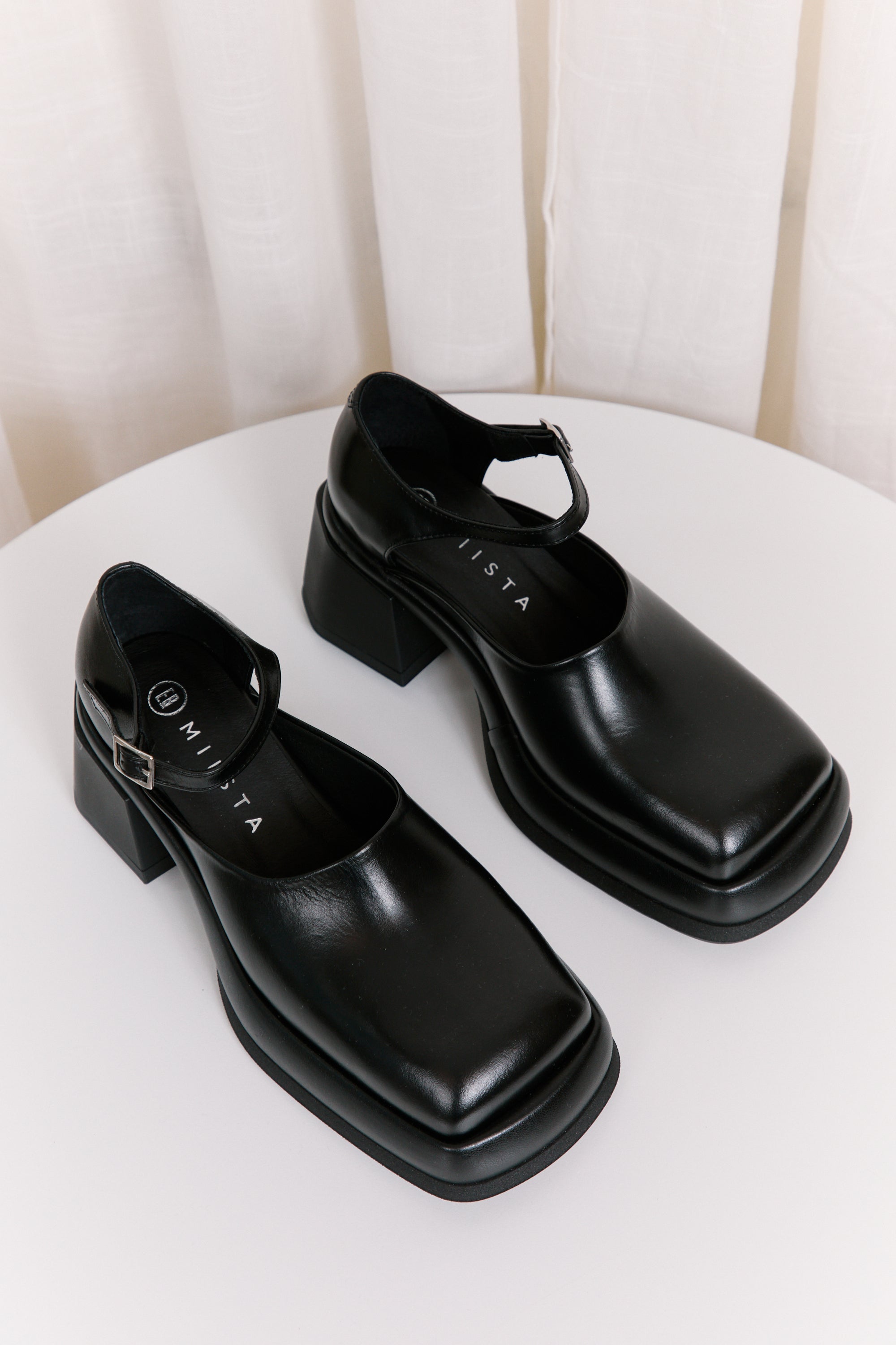 Miista | Coral Mary Jane | Black Court The Norah Store Miista | Coral Mary Jane | Black Court The Norah Store