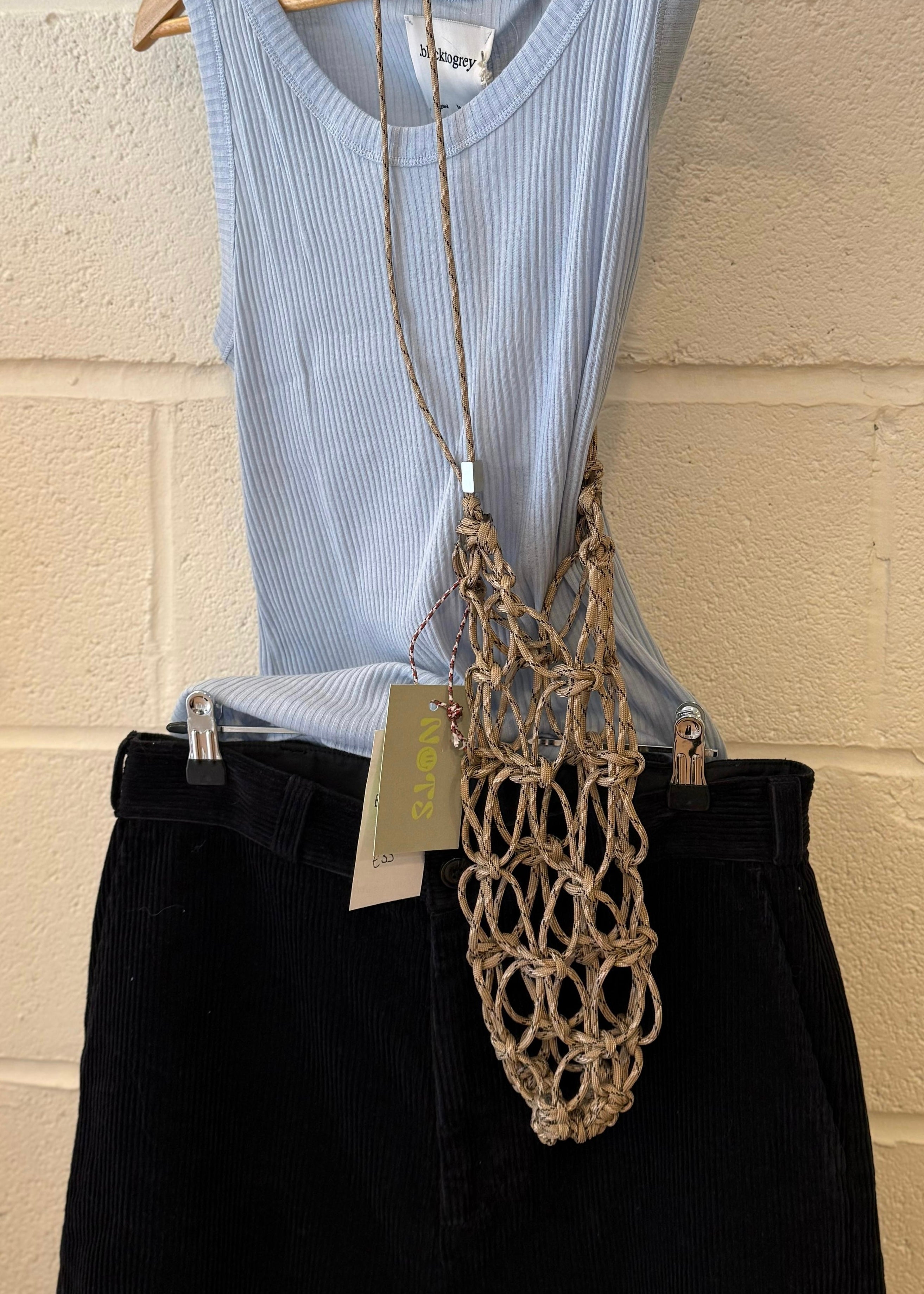 NOTS beige bottle bag