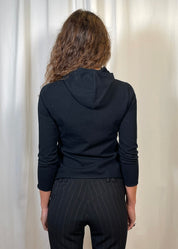 00's Clasp Closure Hooded Top