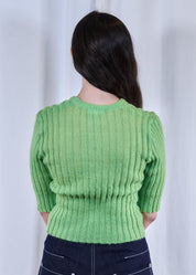 Lime Green Knit Top
