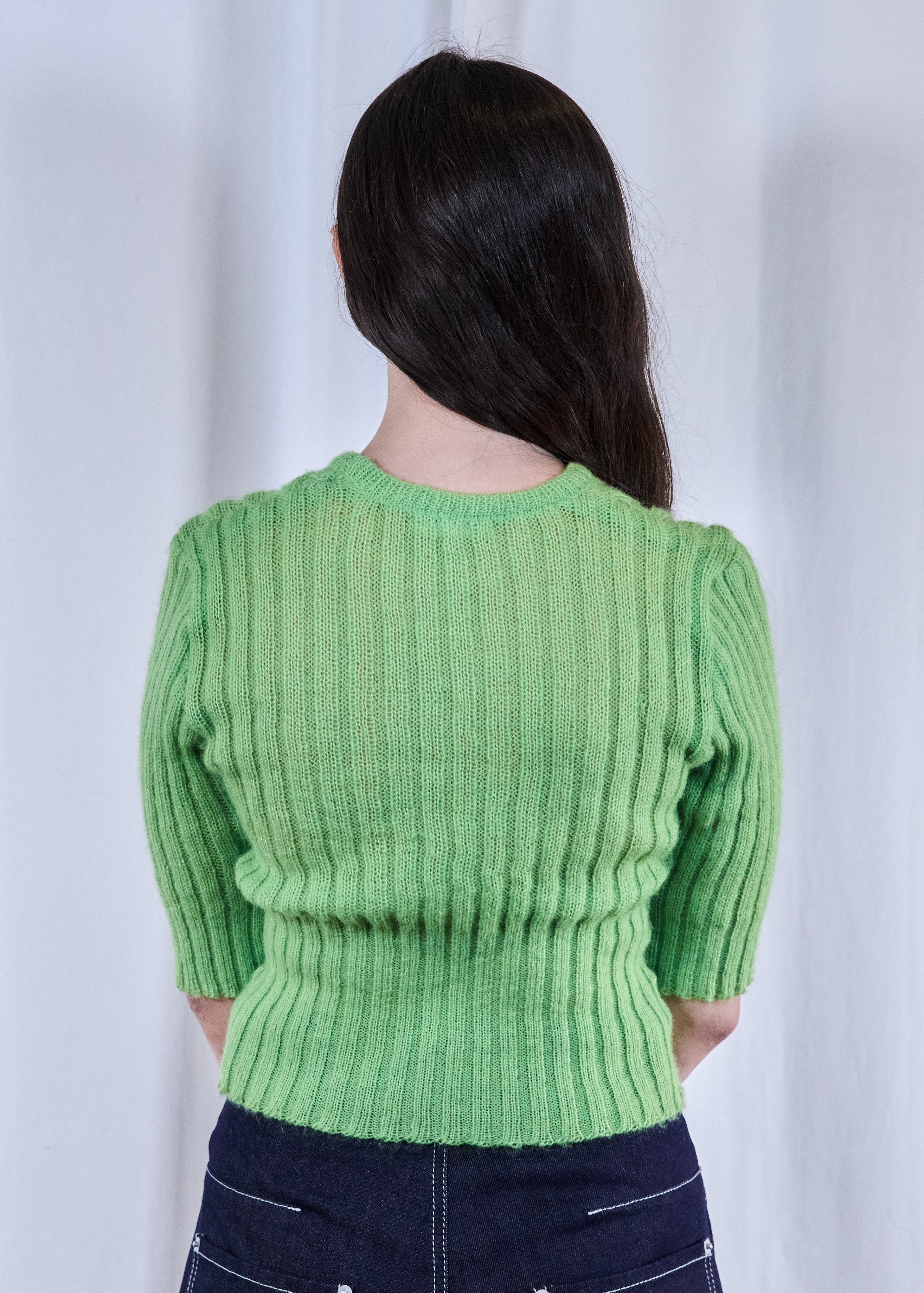 Lime Green Knit Top