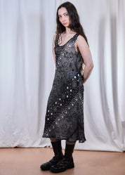 Vintage Reversible Floral Maxi Length Slip Dress