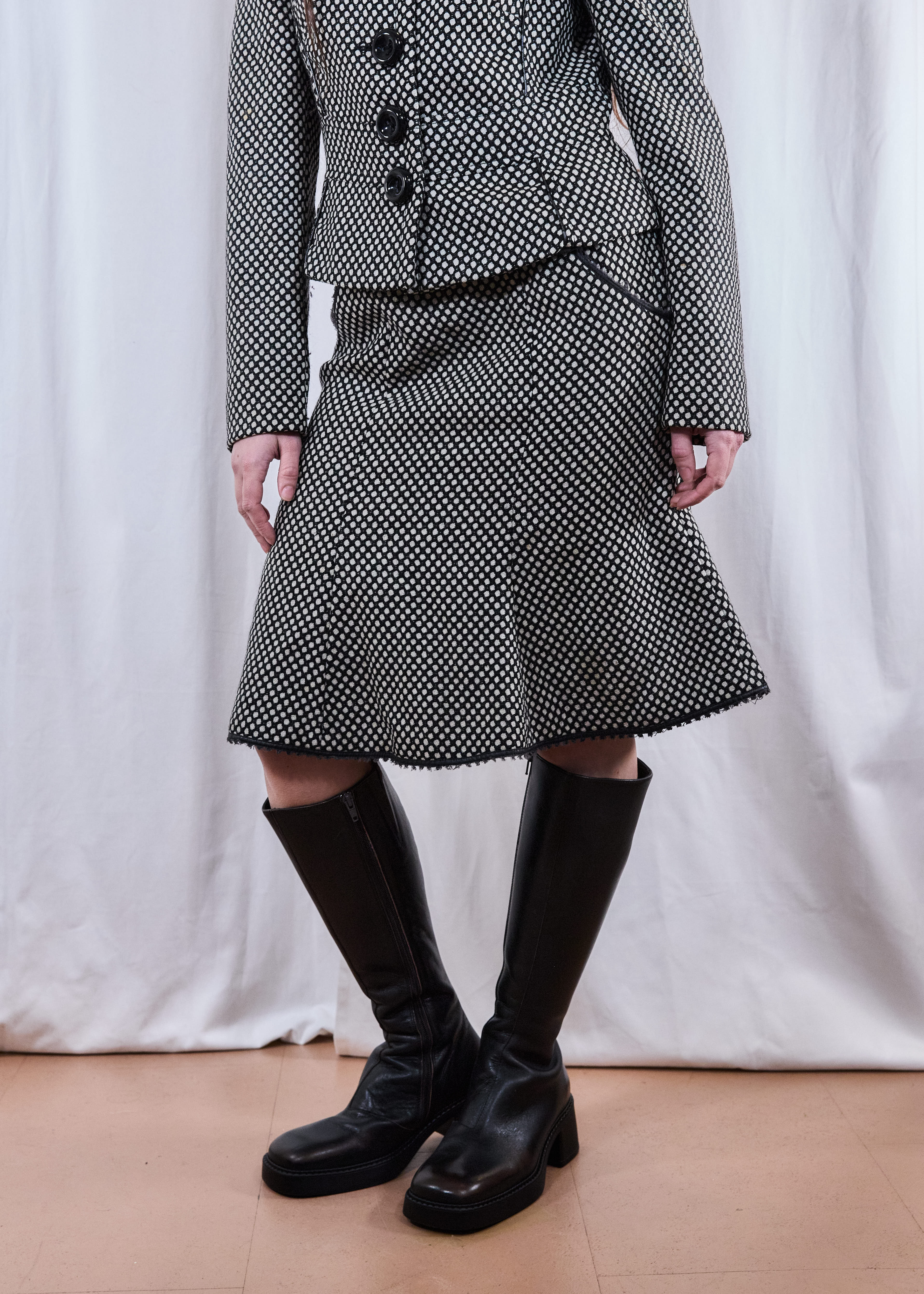 Polka Skirt and Jacket Co-ord