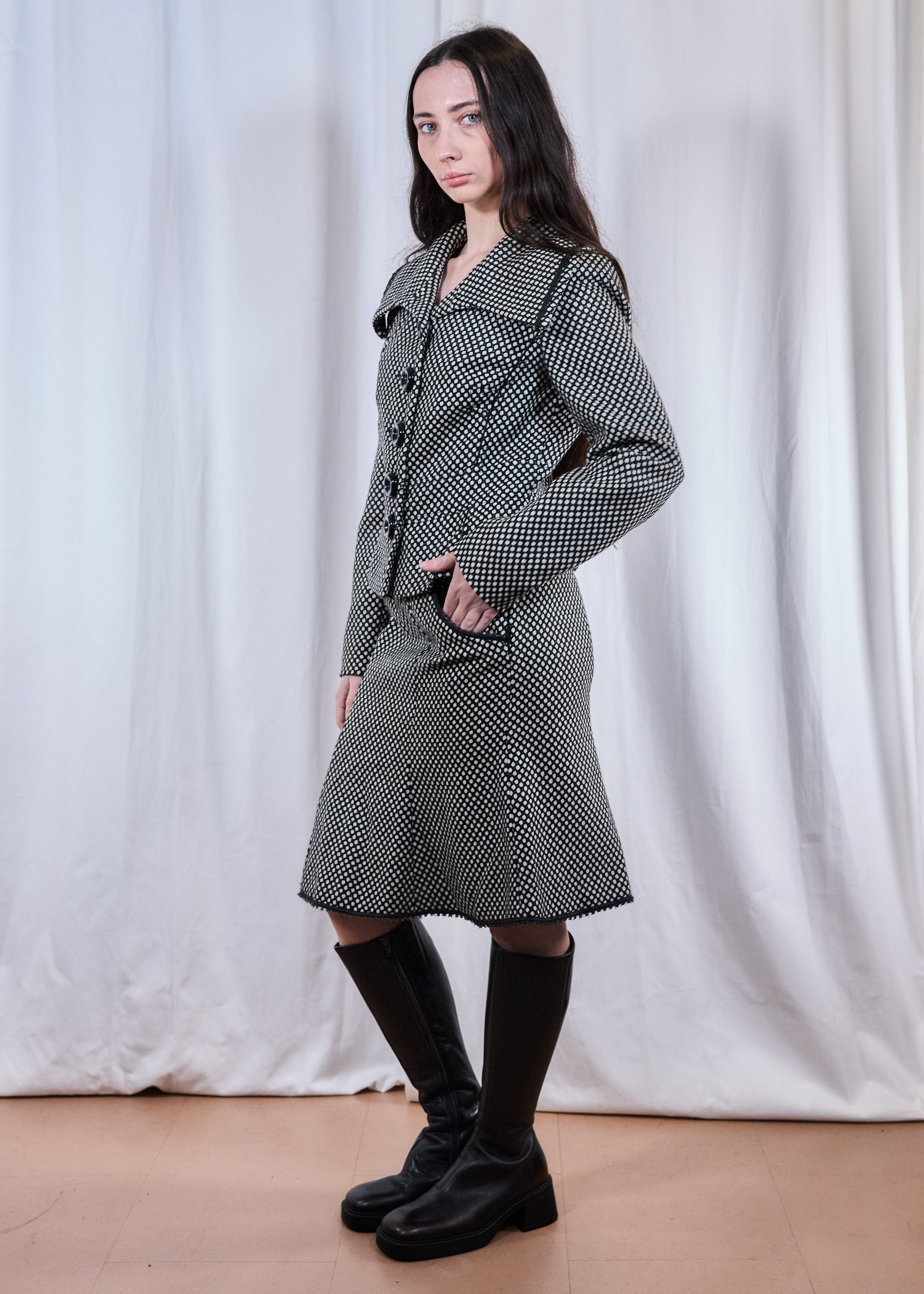 Polka Skirt and Jacket Co-ord