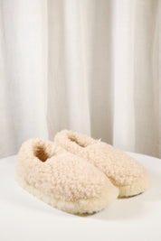 YOKO WOOL SLIPPERS IN NATURAL