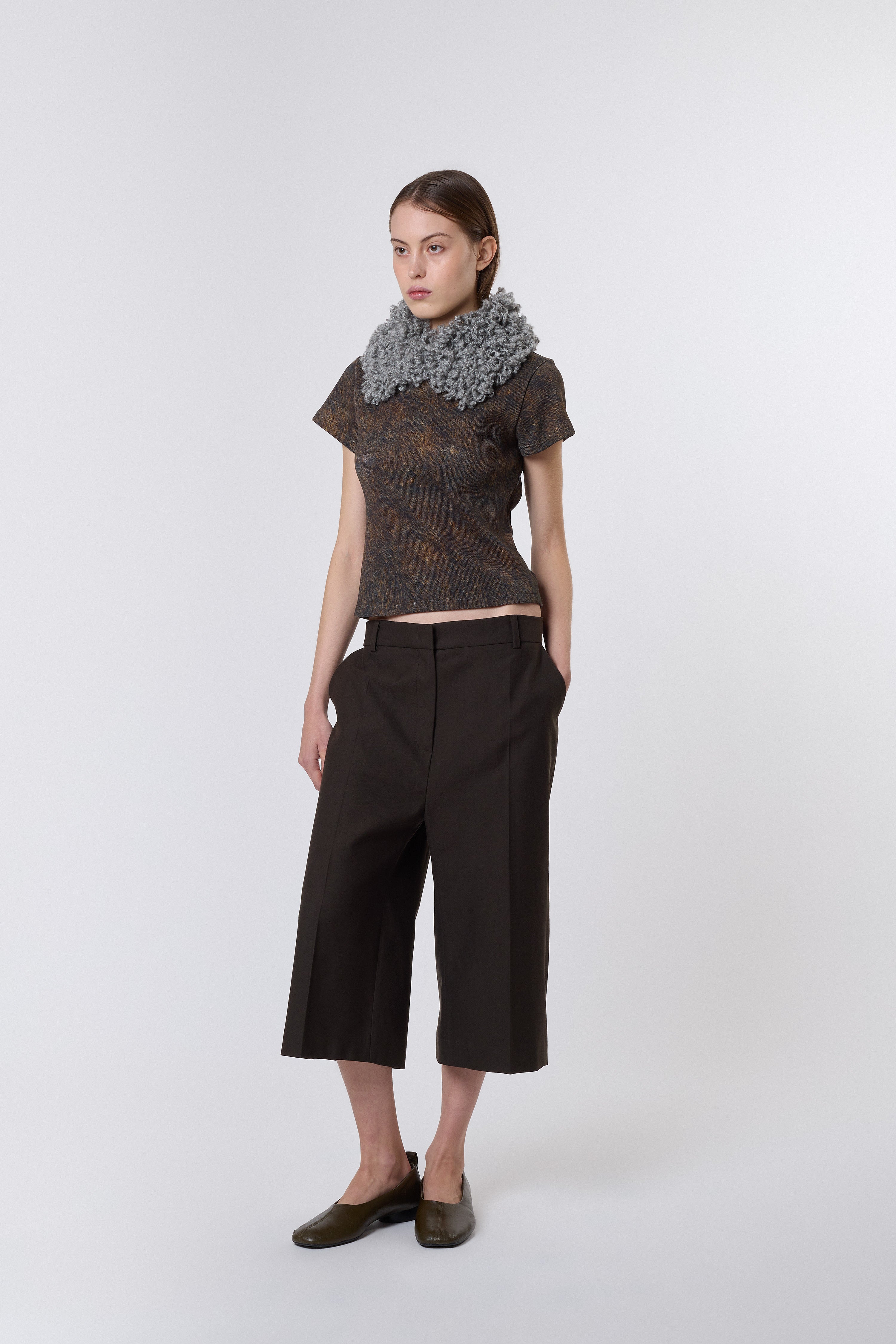 Petra Collar Grey Wool