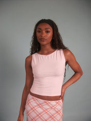 Pink Audrey Tank Evie Joynes