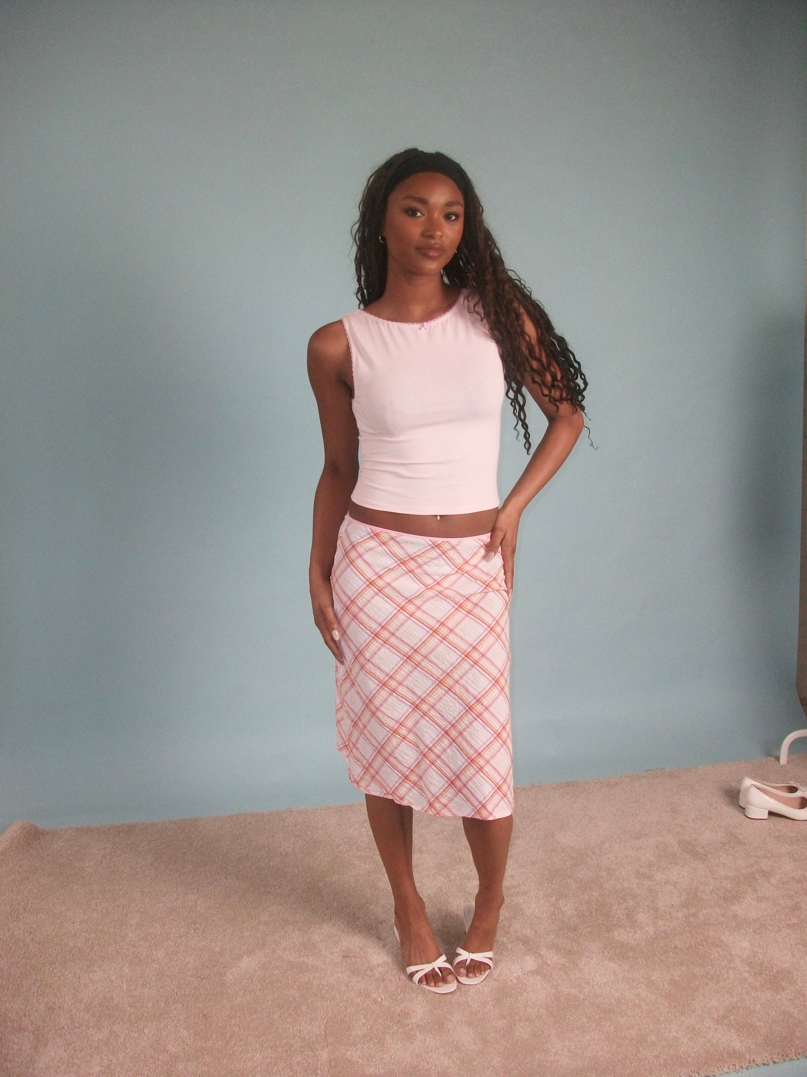 Pink Audrey Tank Evie Joynes