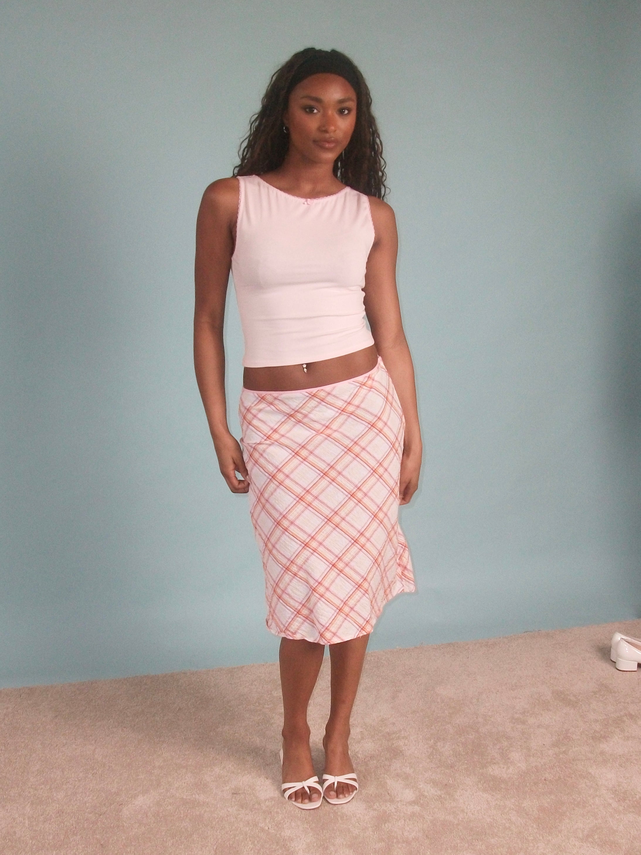 Pink Audrey Tank Evie Joynes