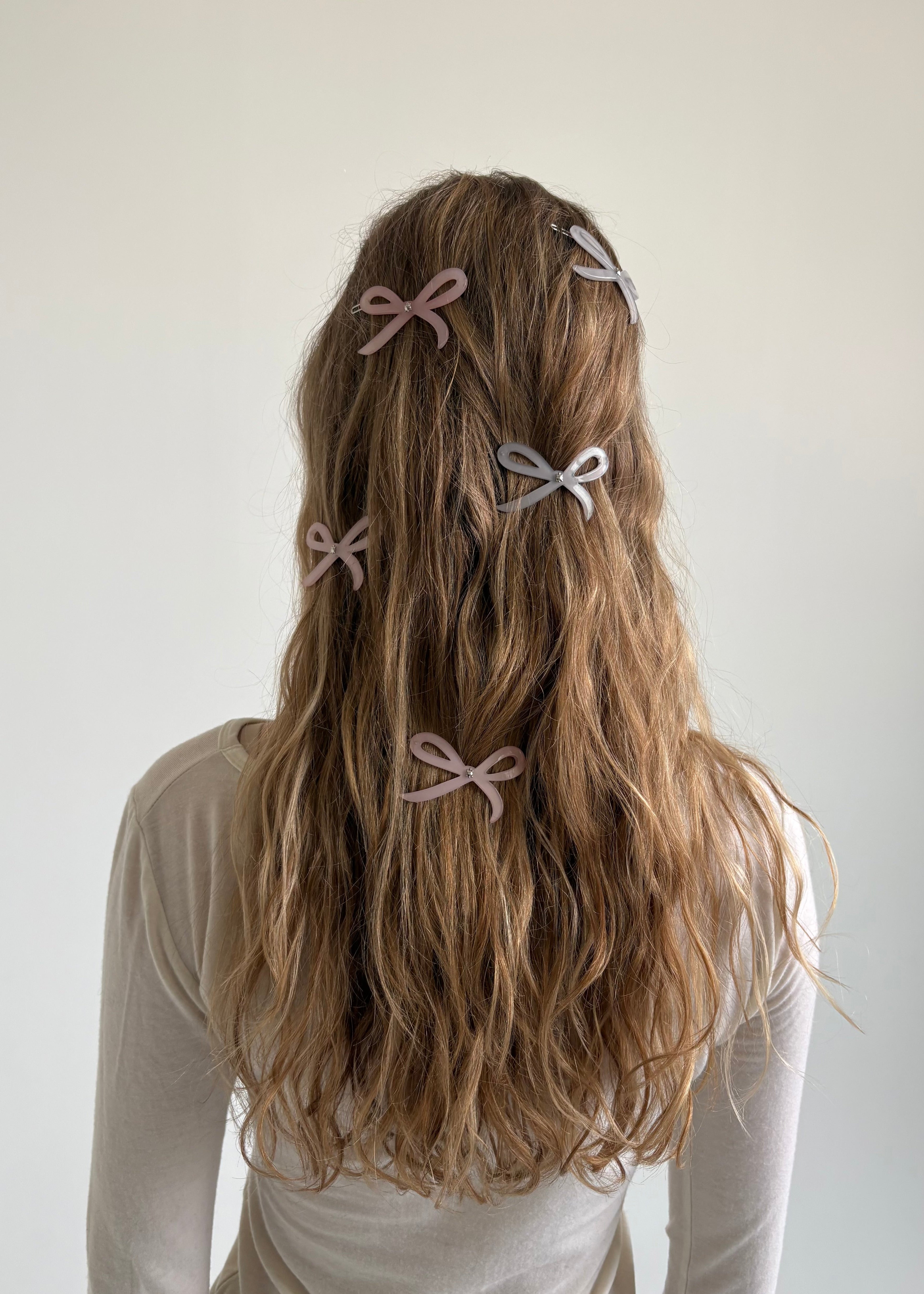 Ribbon Side Clips Grey Turtle Story