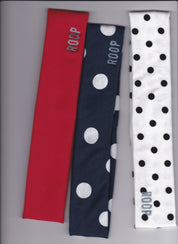 Roop Jenny Headband Blue White Polka Dots Scan
