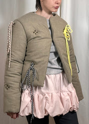 TAOTTAO WOOLEN SUITING PUFFER