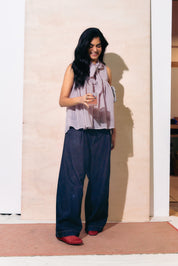 Thrills Top Sheer Pink Gingham