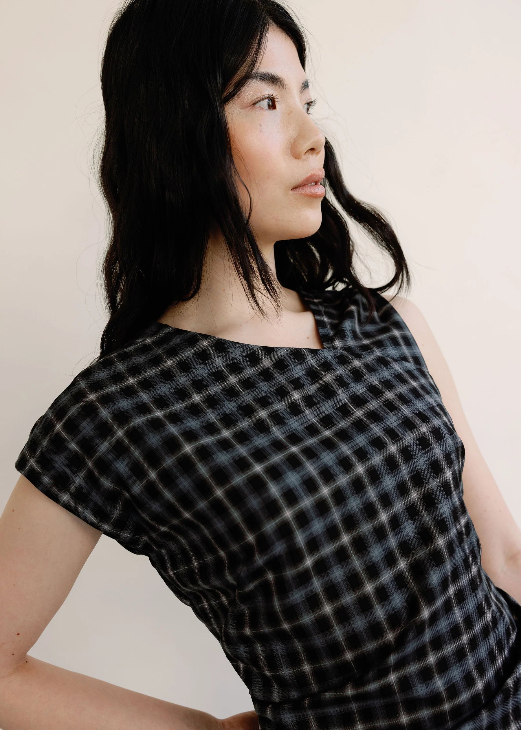 Taya Top Chelsea Plaid A Bronze Age