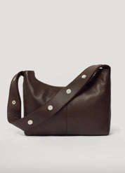 Tika Bag In Grained Leather | Brown Chocolate