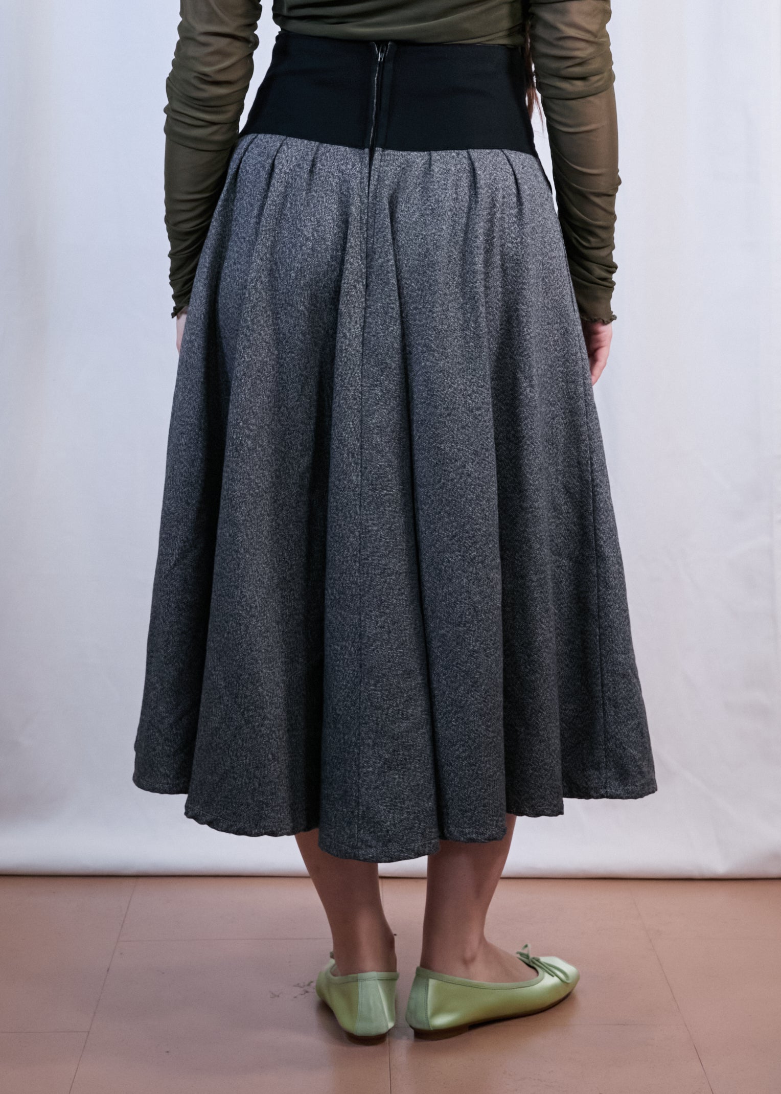 Vintage Skirt with Wraparound Belt