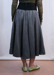 Vintage Skirt with Wraparound Belt