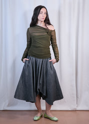 Vintage Skirt with Wraparound Belt