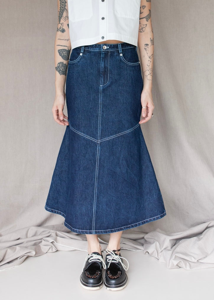 W'menswear Ranch Skirt Indigo