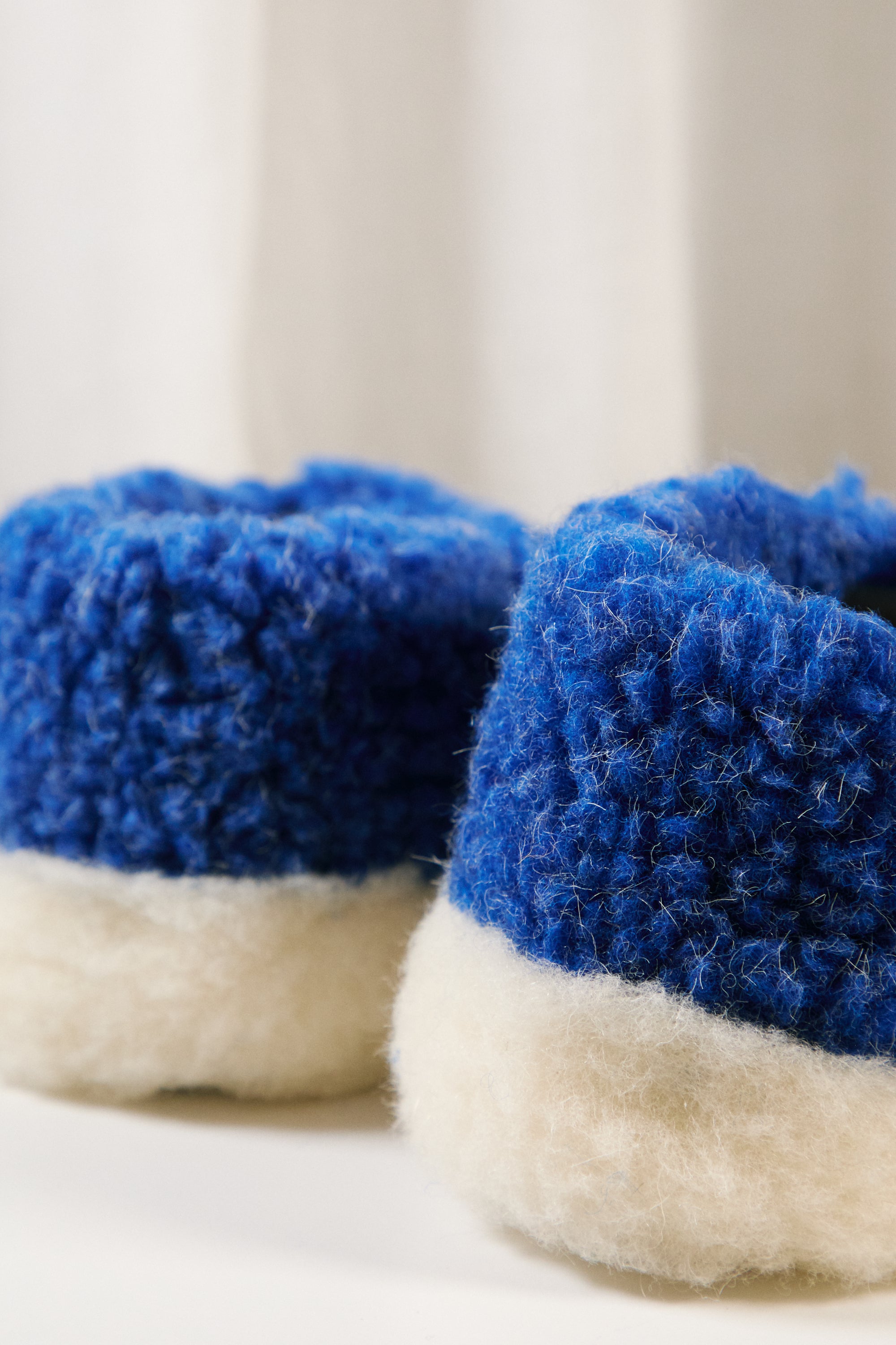 YOKO WOOL SIBERIAN SLIPPERS DARK BLUE