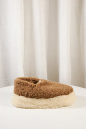 YOKO WOOL SIBERIAN SLIPPERS BROWN