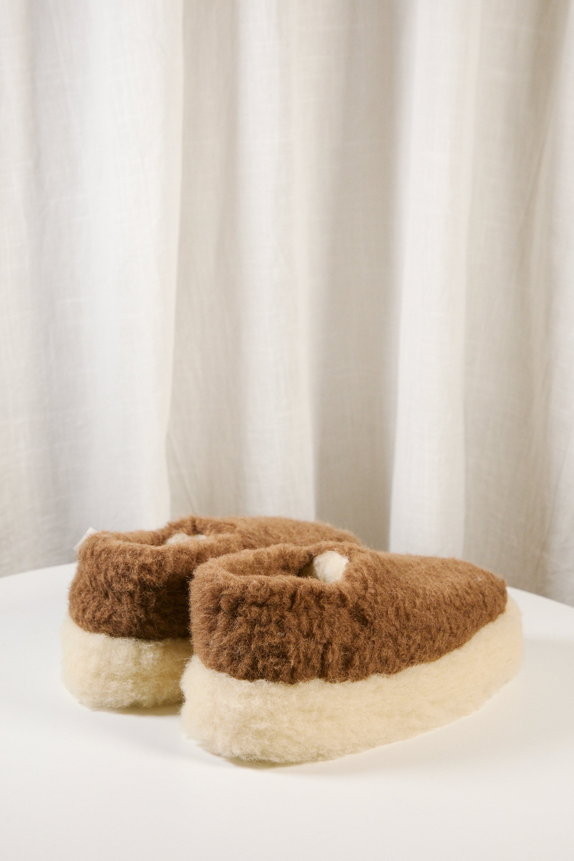 YOKO WOOL SIBERIAN SLIPPERS BROWN