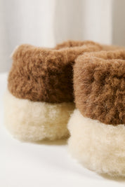 YOKO WOOL SIBERIAN SLIPPERS BROWN