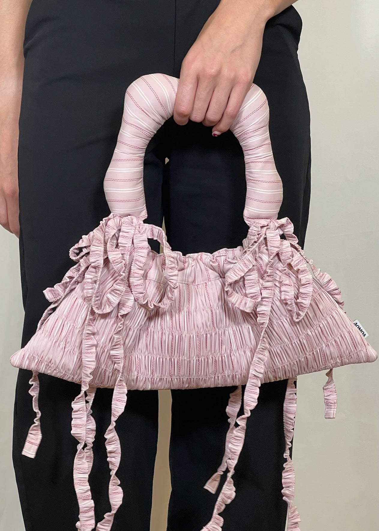 Baby Calendula Bag in Pink Stripe