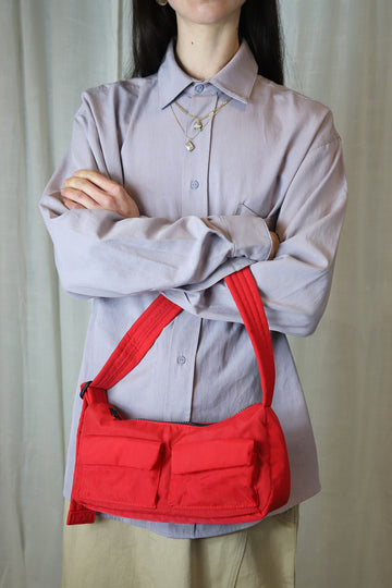 Baggu cargo shoulder bag in candy apple