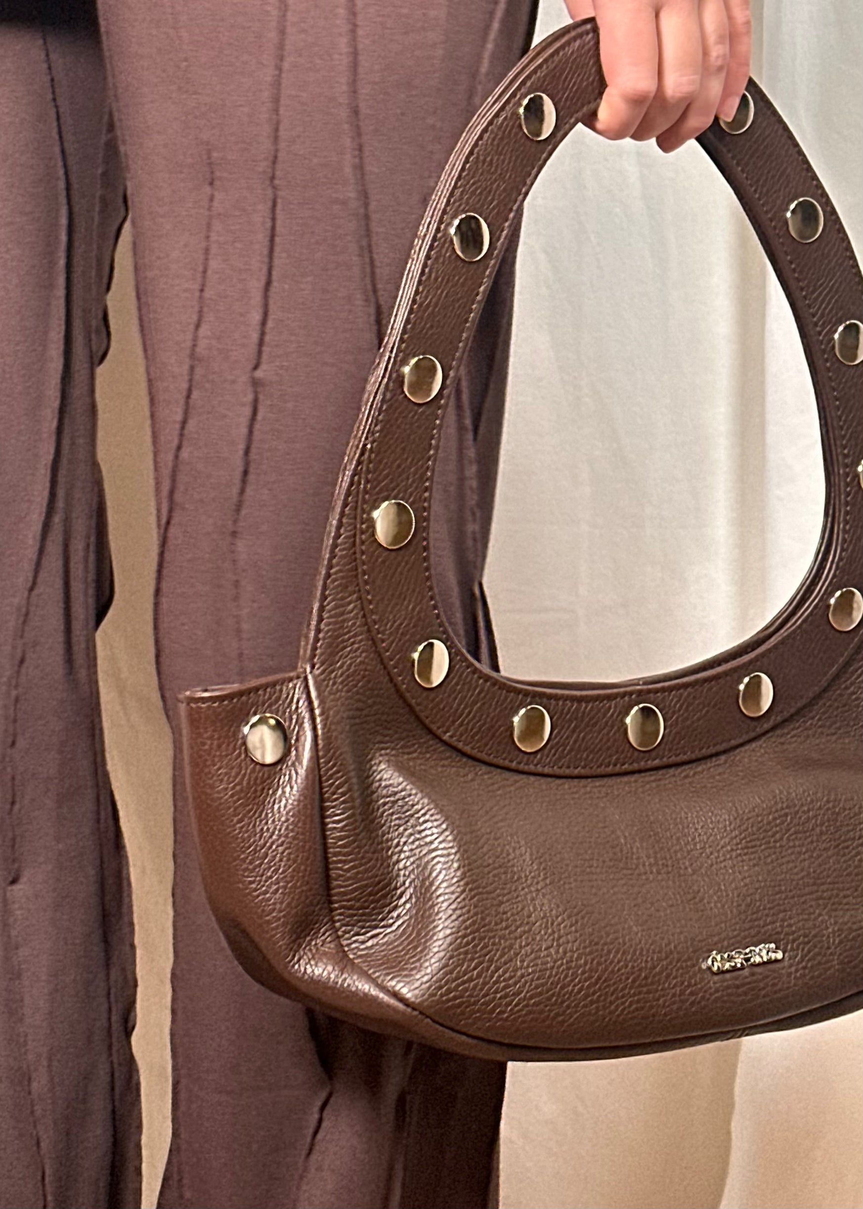Sali Bag in Nappa Leather Brown Chocolate