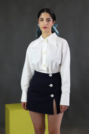 salut beauté | Dark Blue Skirt | The Air Uniform